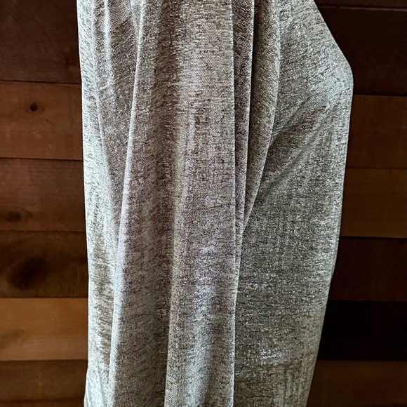 Anthropologie Silver Wrap Blouse - Picture 6 of 8